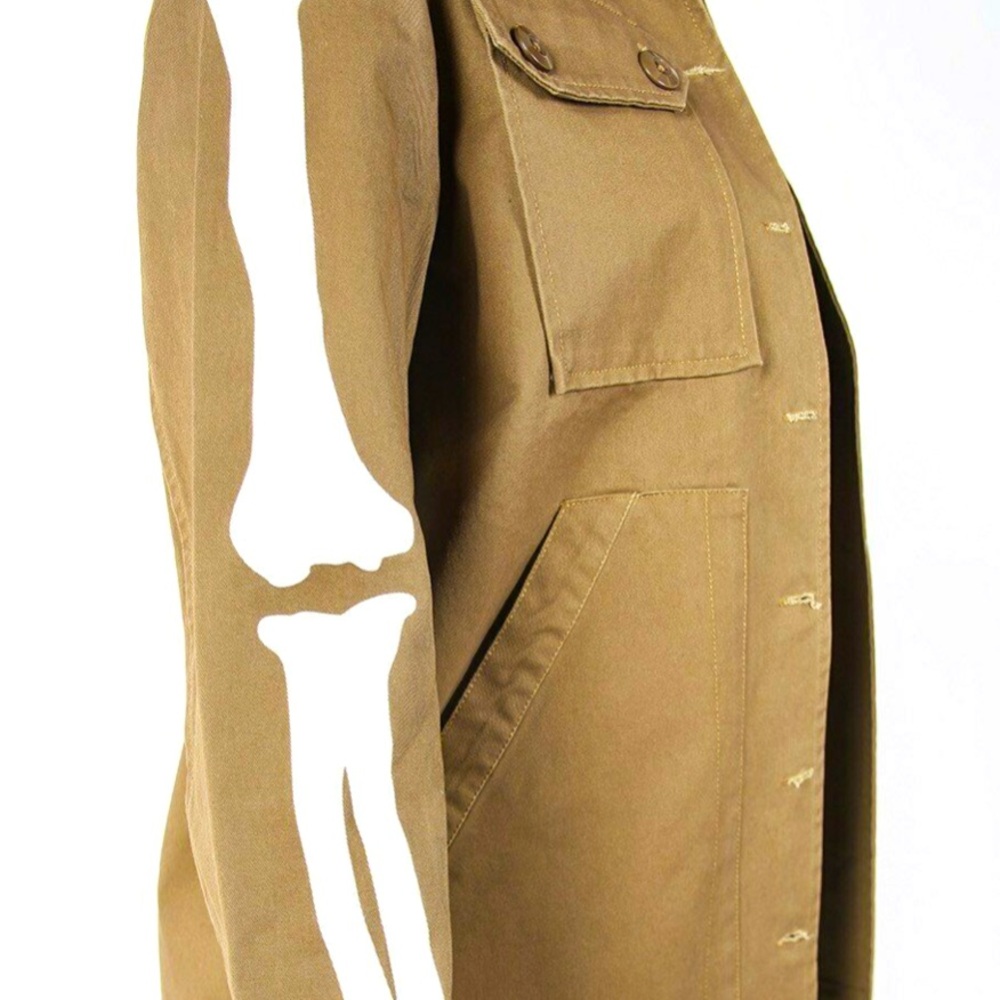 Iron Fist Bone In Military Jacket Women Color Olive Size XL - Picture 4 of 8